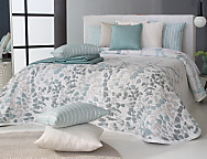 Colcha Jacquard Reversible Córdoba 04 verde agua