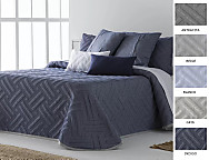 Colcha capa Vento color Beige, Gris, Índigo, Antracita o Blanco