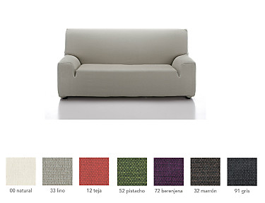 Cañete - Funda para sofá 3 plazas Brick goma ancha