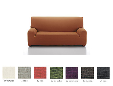 Cañete - Funda para sofá 4 plazas Brick goma ancha