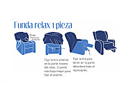 Funda para sofá sillón relax 1 pieza Brick sin goma