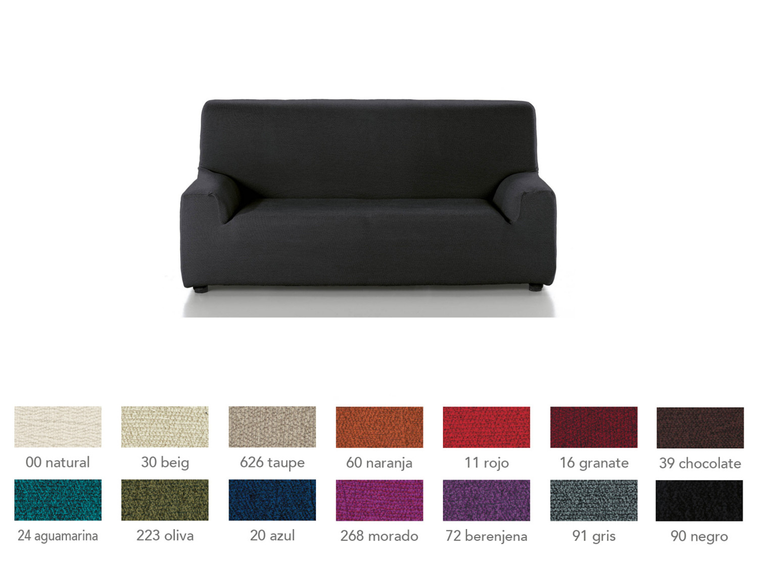 Cañete Funda para sofá 2 plazas Enzo gomas inferiores y espumas