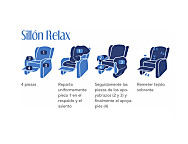 Funda para sofá sillón relax 4 piezas Enzo