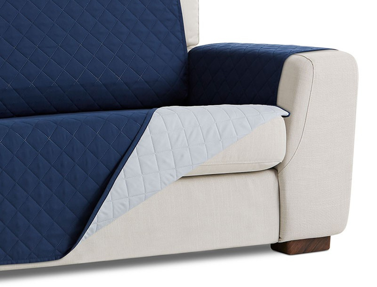 Belmarti Cubre sofá acolchado reversible 2 plazas Couch (respaldo 110cm)