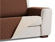 Cubre sofá acolchado reversible 3 plazas Couch (respaldo 160cm)
