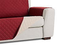 Cubre sofá acolchado reversible 3 plazas Couch (respaldo 160cm)