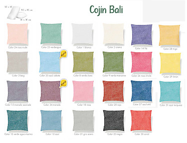 Textilia - Cojín con relleno Bali Textilia