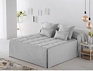 Colcha edredón Ferrara color Beige, Gris o turquesa Medida Especial precios 2025