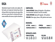 Almohada Ibiza Antiácaros. Firmeza Media Baja