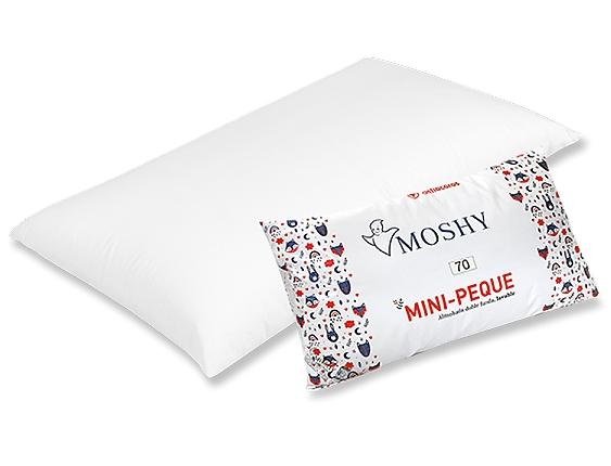 Moshy - Almohada Mini-Peque Antiácaros. Firmeza Baja