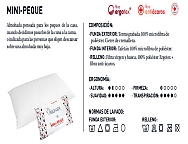 Almohada Mini-Peque Antiácaros. Firmeza Baja