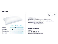 Almohada Duvet Palma. Firmeza Baja