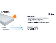 Cubrecolchón acolchado reversible Lyocell largo 190cm alto 30cm