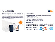 Cubrecolchón acolchado termo regulador Fresh Energy largo 200cm alto 28cm