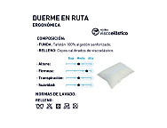 Almohada Ergonómica Duerme en ruta. Firmeza Media