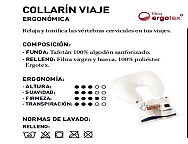 Almohada Ergonómica Collarín Viaje. Firmeza Media