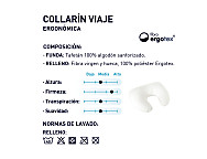 Almohada Ergonómica Collarín Viaje. Firmeza Media