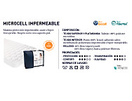 Cubrecolchón acolchado impermeable Microcell largo 190cm alto 28cm