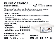 Almohada Viscolástica Dune Cervical. Firmeza Baja