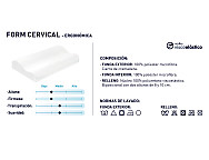 Almohada Viscolástica Form Cervical. Firmeza Media