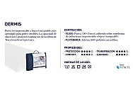 Cubrecolchón impermeable Dermis largo 190cm alto 28cm