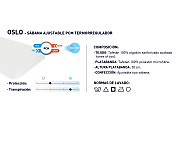 Bajera ajustable termo regulador Oslo largo 200cm alto 30cm