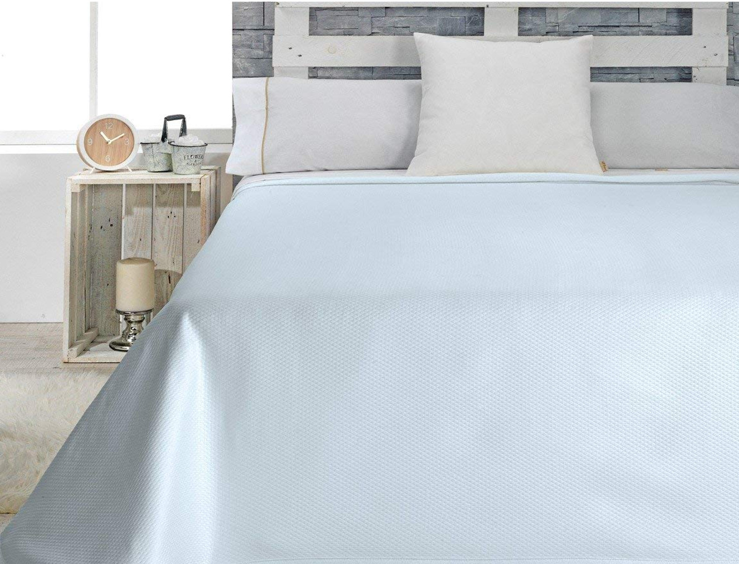 Cañete Colcha capa Numa azul cama 105 Oferta