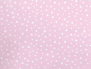 Edredón ajustable Mole rosa-blanco cama 105