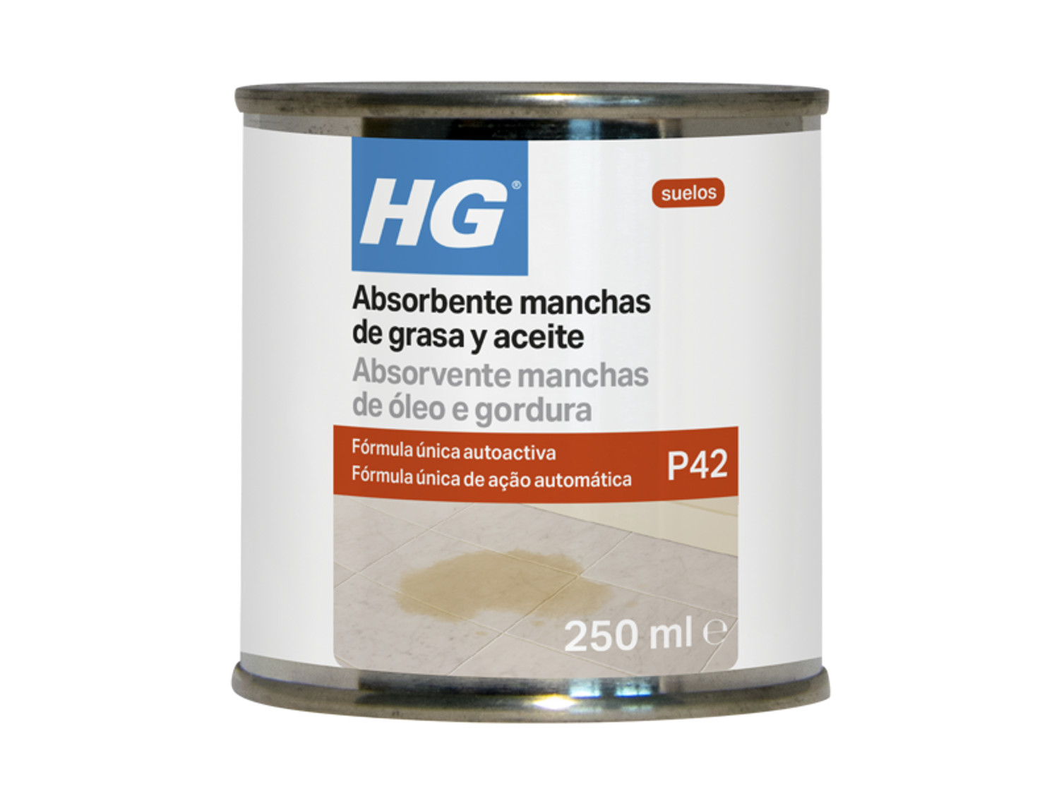 HG HG Absorbente manchas de grasa y aceite (producto 42) - Para piedra, cemento, hormigón, losetas, terracota, mármol...