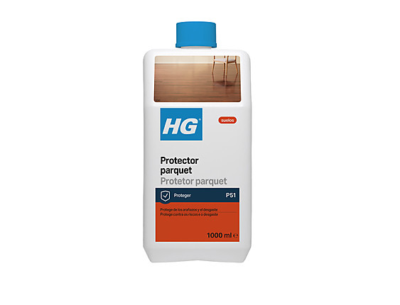 HG - Protector parquet (producto 51). Capa protectora brillante, antideslizante y antiarañazos
