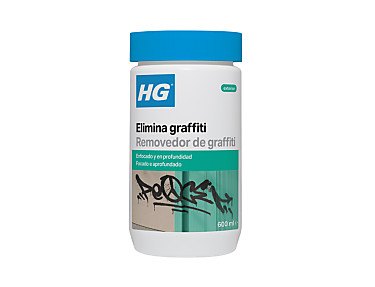 HG - Elimina grafitis. Quita la pintura de aerosoles y rotuladores de multitud de superficies.