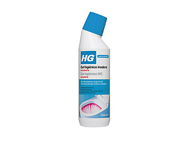 HG - Gel higiénico inodoro extrafuerte. Limpiador superintensivo. No daña el esmalte
