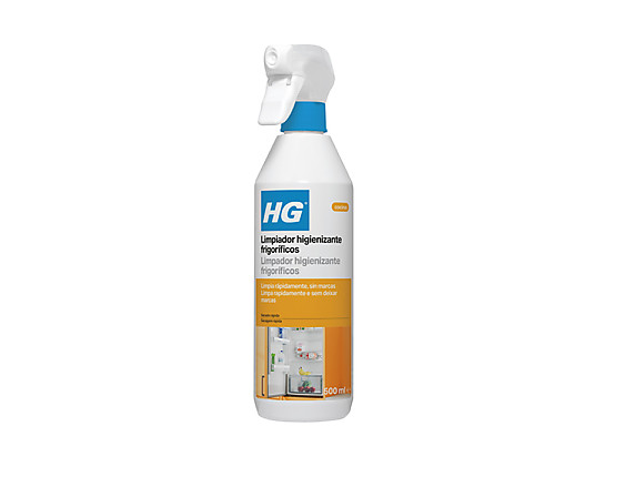 HG - Limpiador higienizante frigoríficos. En spray, eficaz e higiénico, no deja huellas.