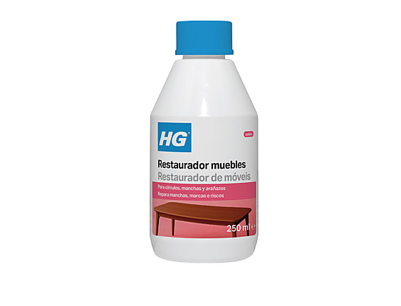 HG - Restaurador muebles. Elimina las manchas y marcas de corrosión de agua y alcohol