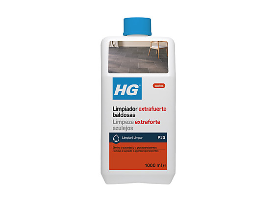 HG - Limpiador extrafuerte baldosas (producto 20). Ultraconcentrado, calidad profesional