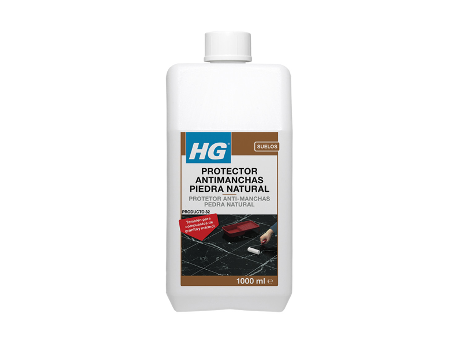 HG Protector antimanchas (producto 32) para mármol, granito, interiores y exteriores