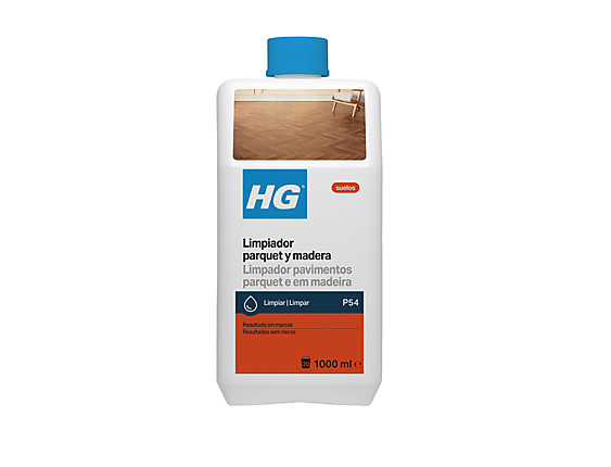 HG - Limpiador parquet y madera (producto 54). Fregasuelos de uso diario.