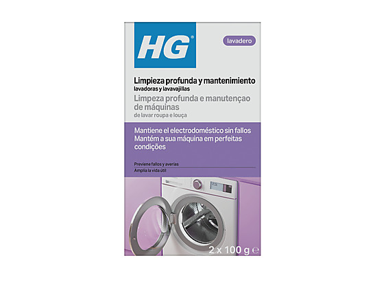 HG - Limpieza profunda y mantenimiento lavadoras y lavavajillas. Resuelve y previene averías. eliminando cal y restos de jabón y suciedad