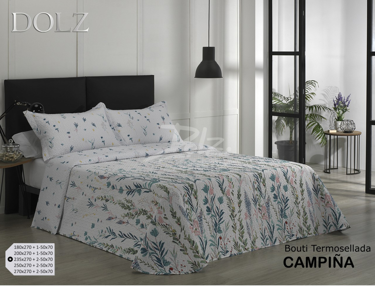 Colcha Dolz con fino y fundas de cojín Campiña - Centro Hogar