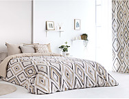 Funda nórdica Zafra color Azul, Beige o Lila