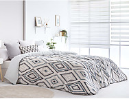 Funda nórdica Zafra color Azul, Beige o Lila