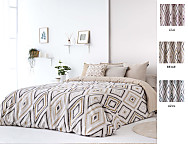 Funda nórdica Zafra color Azul, Beige o Lila