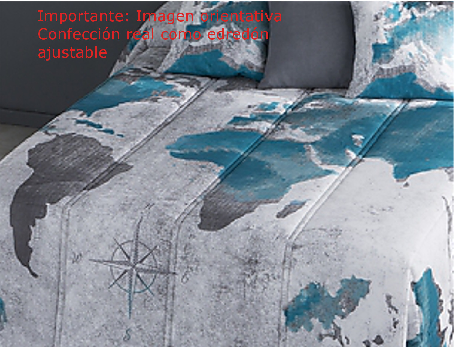 Confecciones Paula Edredón Ajustable 100% Algodón Mundi