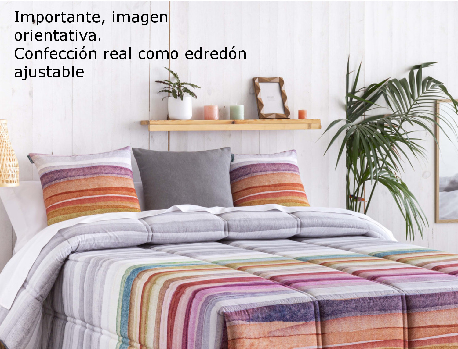 Confecciones Paula Edredón Ajustable 100% Algodón Anoia