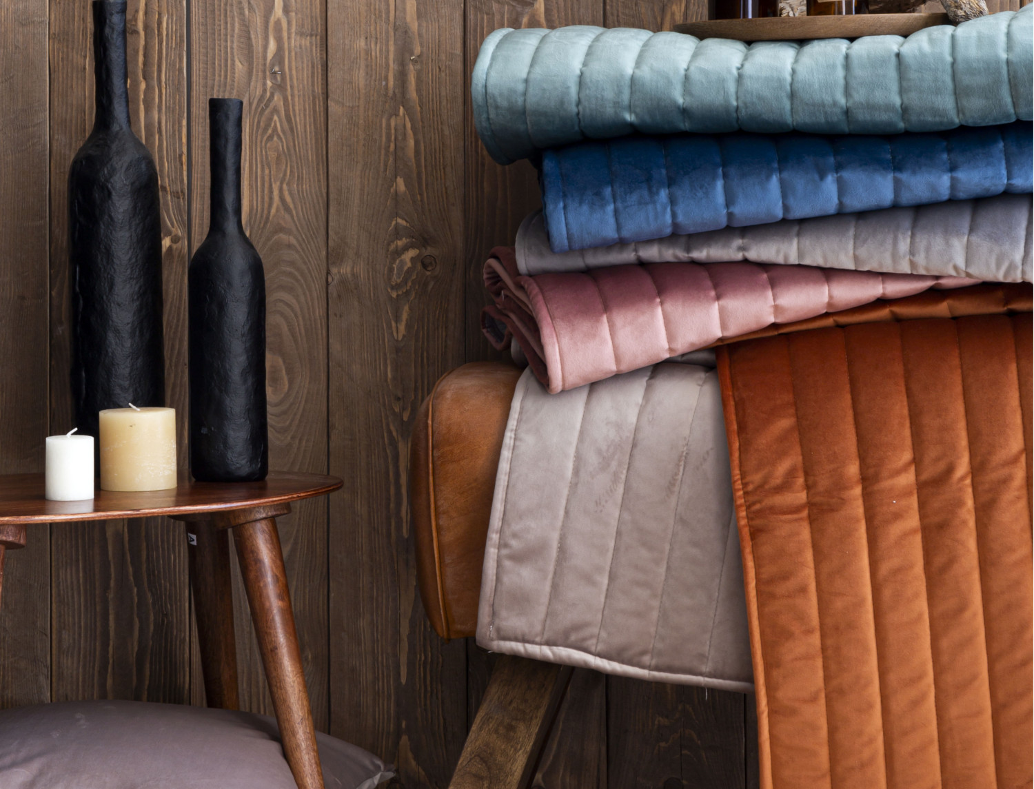 Confecciones Paula Plaid de terciopelo Velvet (pie de cama)