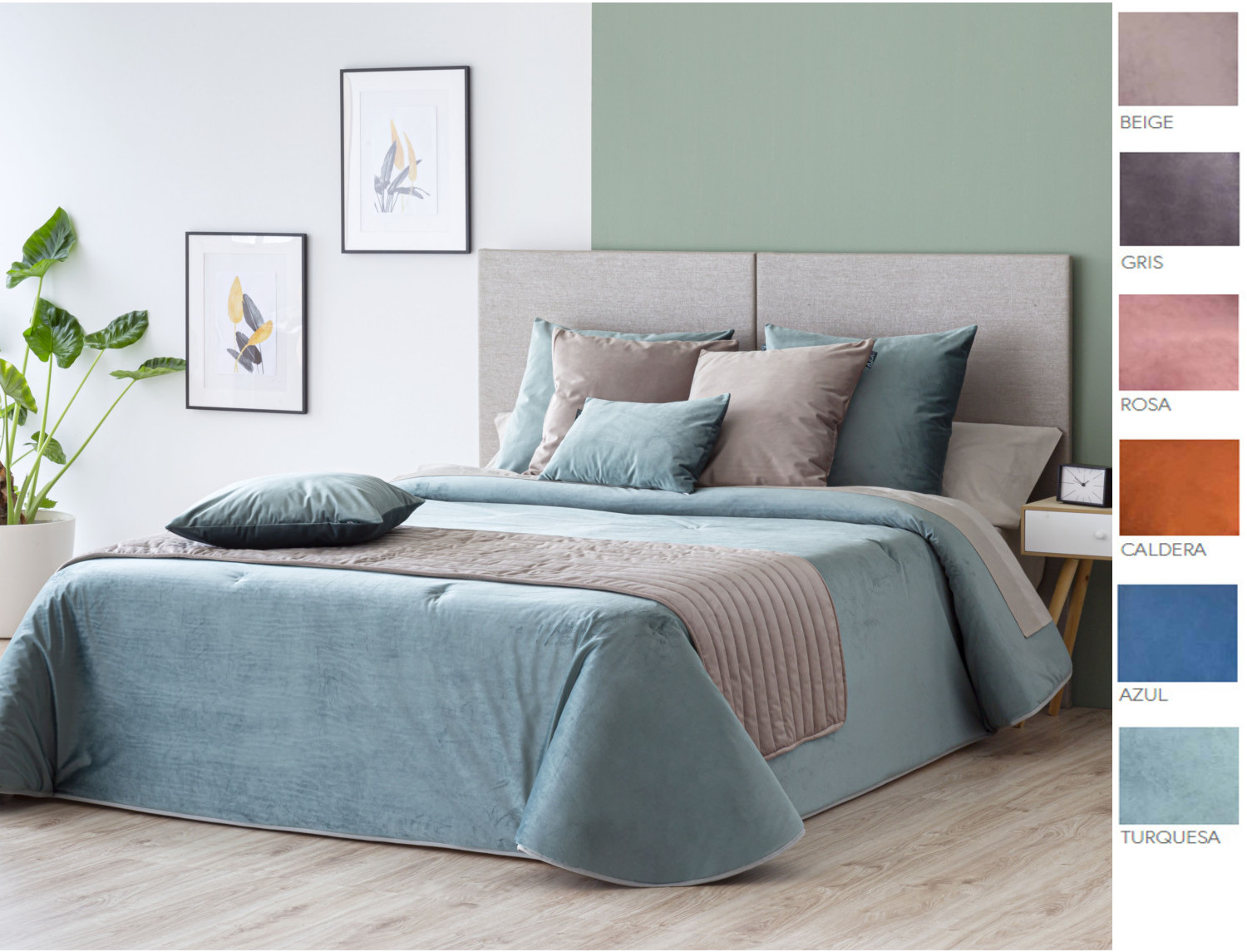 Confecciones Paula Edredón Conforter de terciopelo Velvet (varios colores)