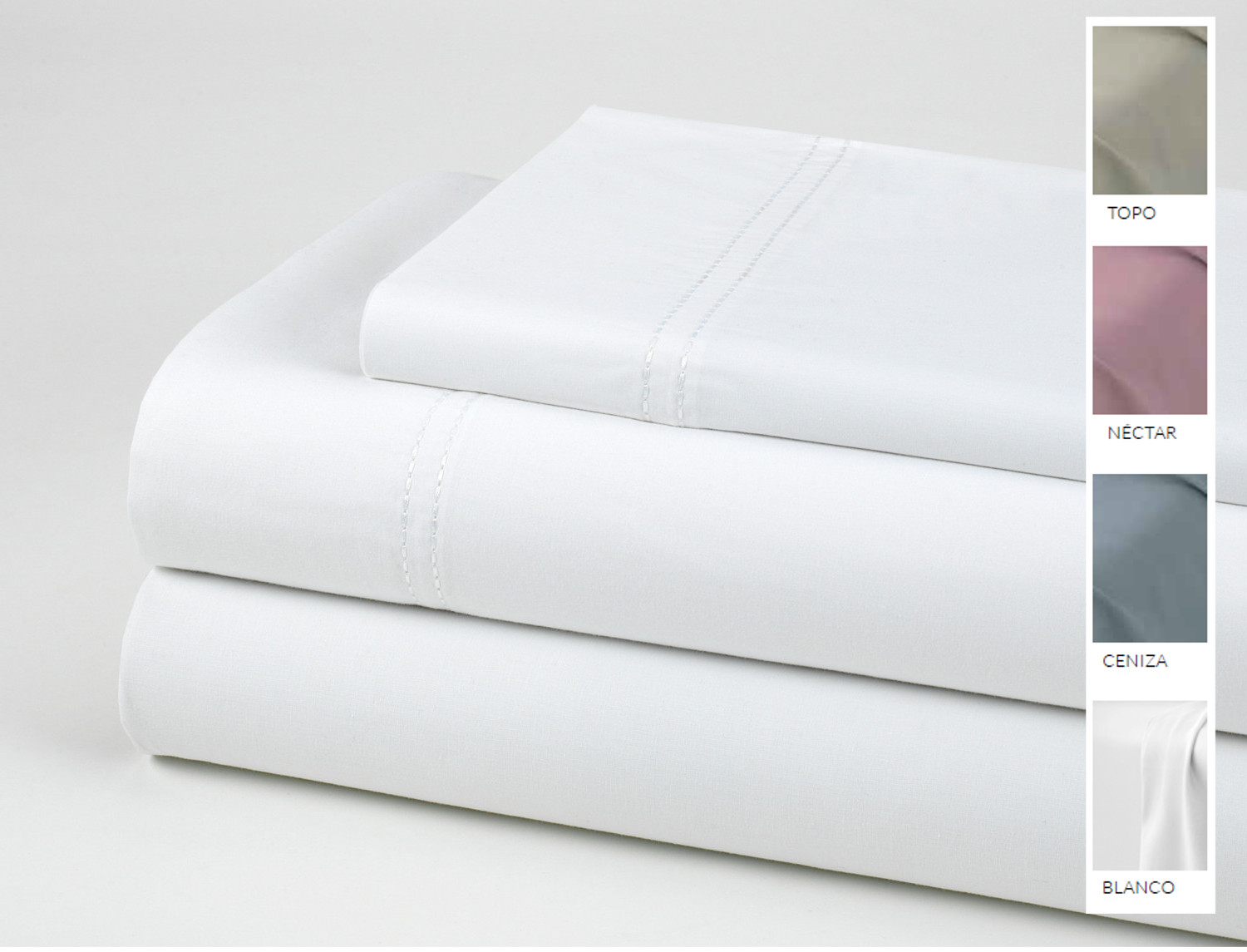 Estelia Juego de cama Estelia doble pespunte Qutun 300 hilos 100% Algodón Orgánico