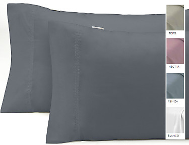 Estelia - Almohadón Qutun 300 hilos Doble Pespunte 100% Algodón Orgánico