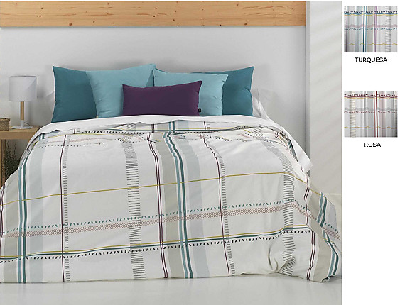 Cañete - Funda nórdica Griso color Rosa o Turquesa