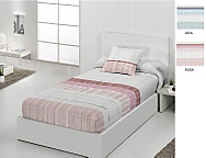 Edredón ajustable Bombay color Azul o Rosa